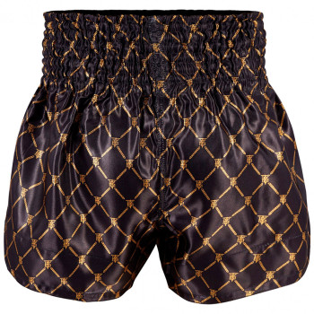 TKB TopKing TKTBS-213 Muay Thai Boxing Shorts Black-Gold Free Shipping