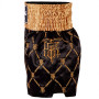 TKB Top King TKTBS-212 Muay Thai Boxing Shorts Black-Gold Free Shipping