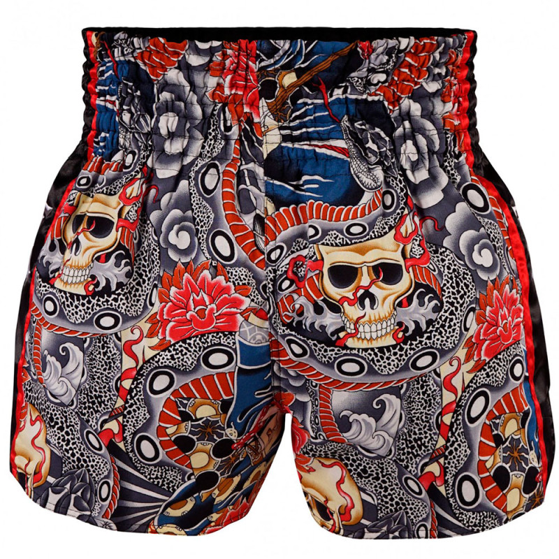 TKB TopKing TKTBS-206 Muay Thai Boxing Shorts Black Insert Free Shipping