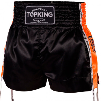 TKB Top King TKTBS-202 Muay Thai Boxing Shorts Orange Insert Free Shipping