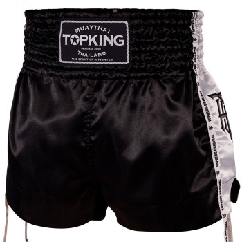 TKB Top King TKTBS-202 Muay Thai Boxing Shorts White Insert Free Shipping