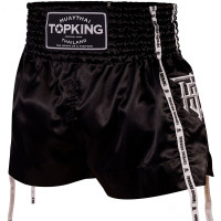 TKB Top King TKTBS-202 Muay Thai Boxing Shorts Black Free Shipping