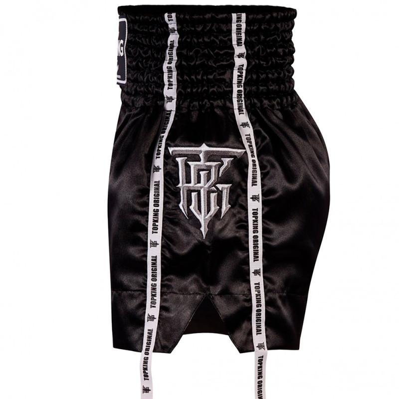 TKB TopKing TKTBS-202 Muay Thai Boxing Shorts Black Free Shipping