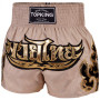 TKB Top King TKTBS-228 Muay Thai Boxing Shorts Beige Free Shipping