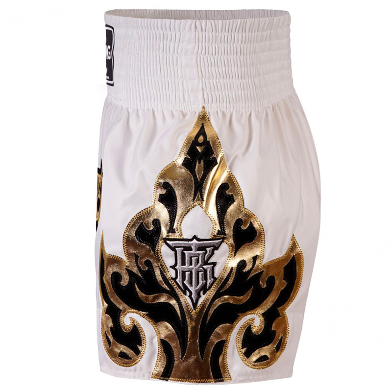 TKB TopKing TKTBS-228 Muay Thai Boxing Shorts White Free Shipping