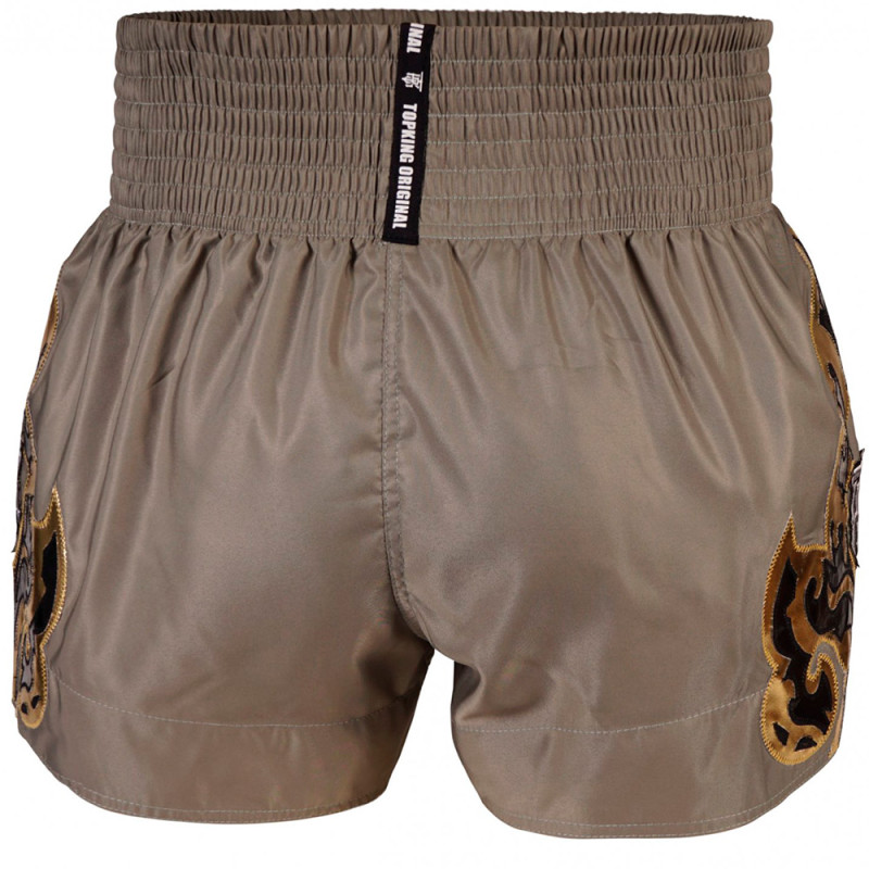 TKB TopKing TKTBS-228 Muay Thai Boxing Shorts Khaki Free Shipping