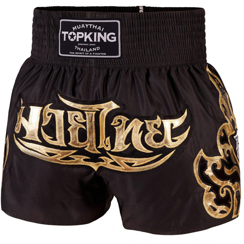 TKB TopKing TKTBS-228 Muay Thai Boxing Shorts Black Free Shipping
