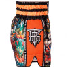 TKB TopKing TKTBS-227 Muay Thai Boxing Shorts Mesh Orange Free Shipping