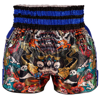 TKB TopKing TKTBS-227 Muay Thai Boxing Shorts Mesh Blue Free Shipping