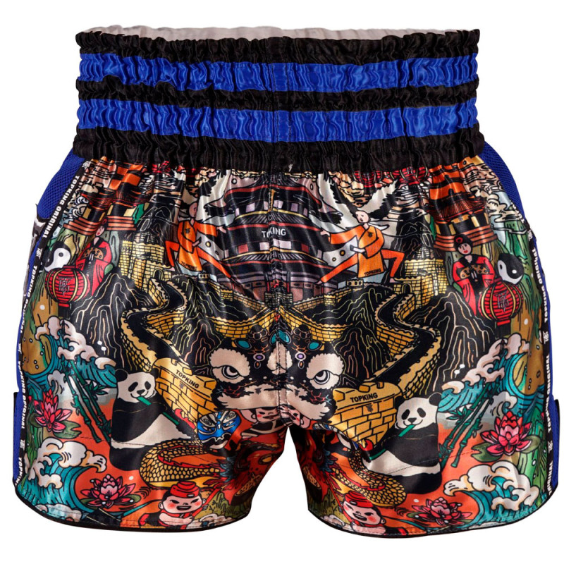 TKB TopKing TKTBS-227 Muay Thai Boxing Shorts Mesh Blue Free Shipping