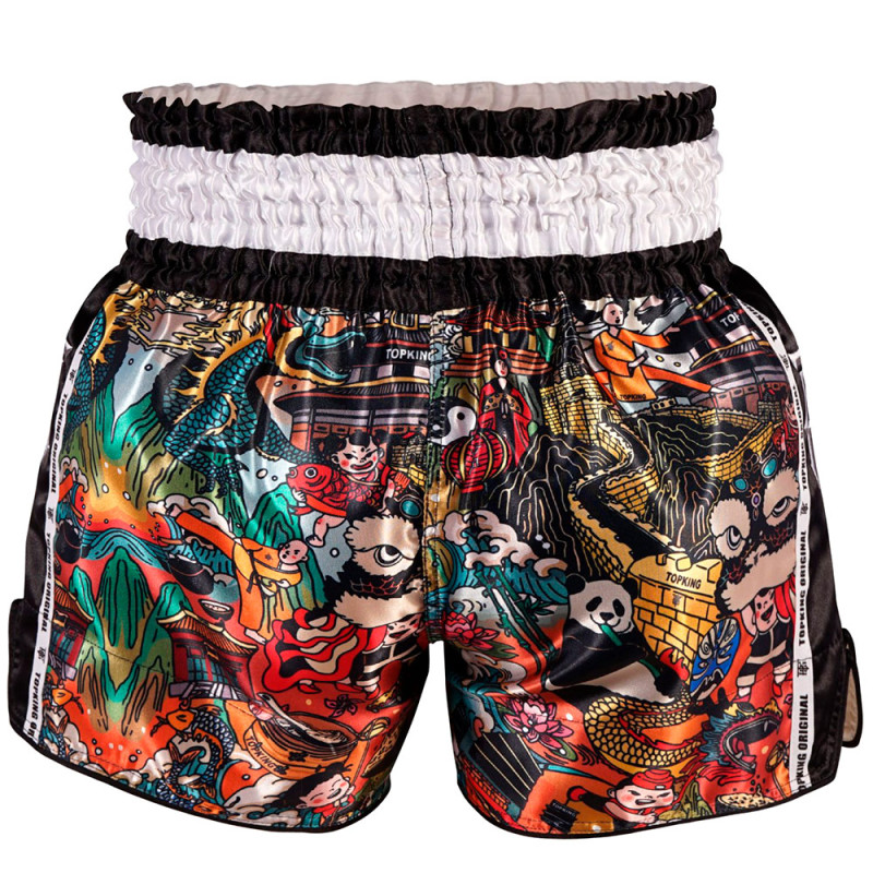 TKB TopKing TKTBS-226 Muay Thai Boxing Shorts Insert Black Free Shipping