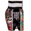 TKB TopKing TKTBS-226 Muay Thai Boxing Shorts Insert Black Free Shipping