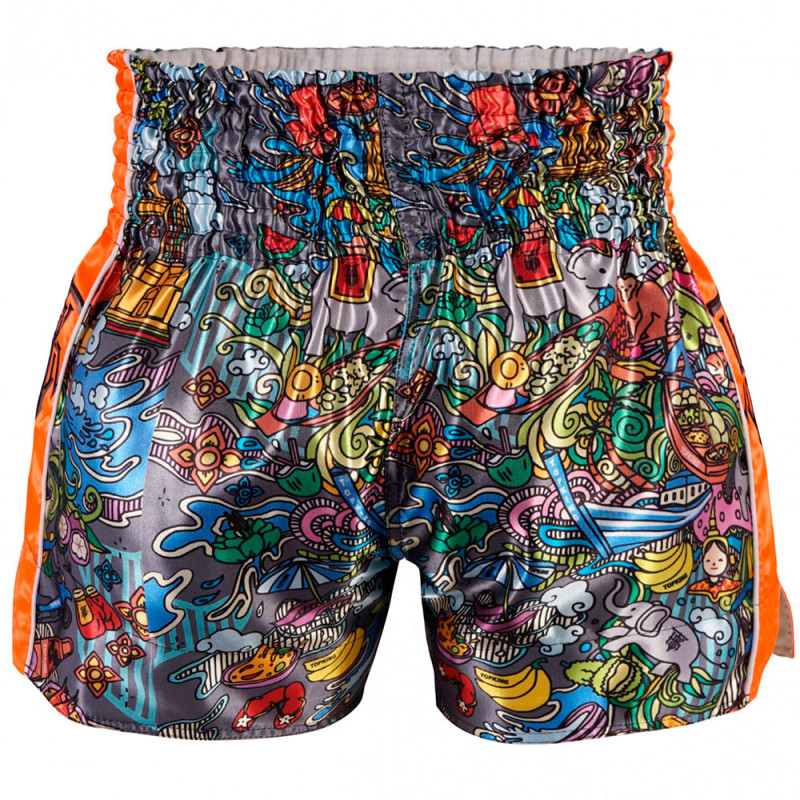 TKB TopKing TKTBS-225 Muay Thai Boxing Shorts Insert Orange Free Shipping