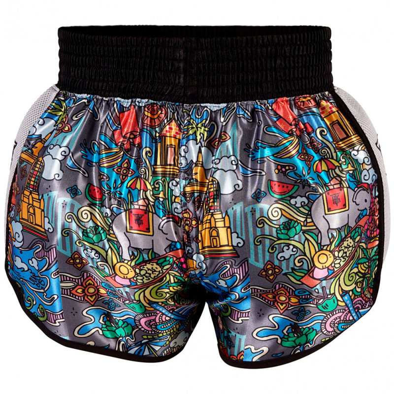 TKB TopKing TKTBS-224 Muay Thai Boxing Shorts White Mesh Free Shipping