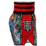 TKB Top King TKTBS-223 Muay Thai Boxing Shorts Red Mesh Free Shipping