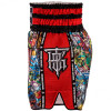 TKB TopKing TKTBS-223 Muay Thai Boxing Shorts Red Mesh Free Shipping