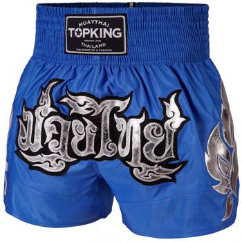 TKB Top King TKTBS-230 Muay Thai Boxing Shorts Blue Free Shipping