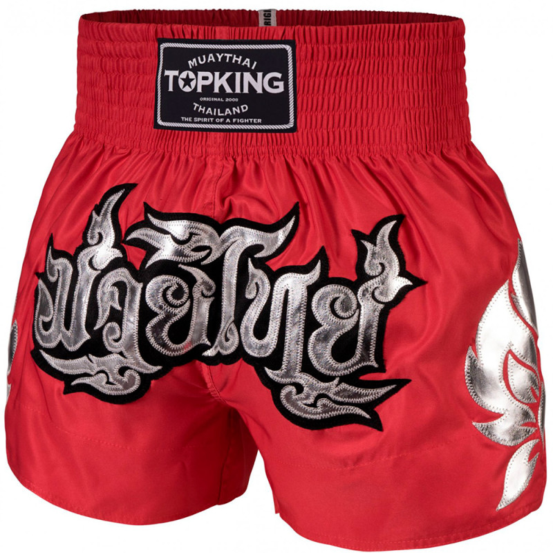 TKB TopKing TKTBS-230 Muay Thai Boxing Shorts Red Free Shipping