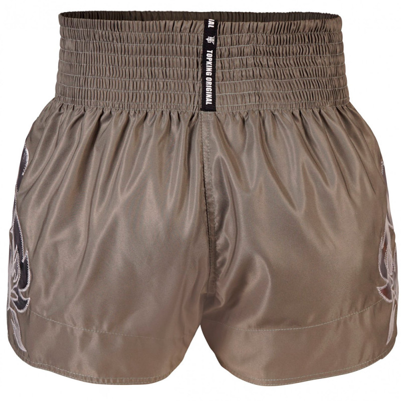 TKB TopKing TKTBS-230 Muay Thai Boxing Shorts Khaki Free Shipping