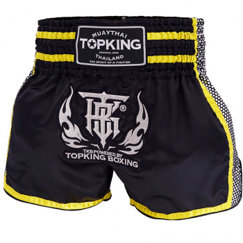 TKB Top King TKTBS-239 Muay Thai Boxing Shorts With Yellow Free Shipping