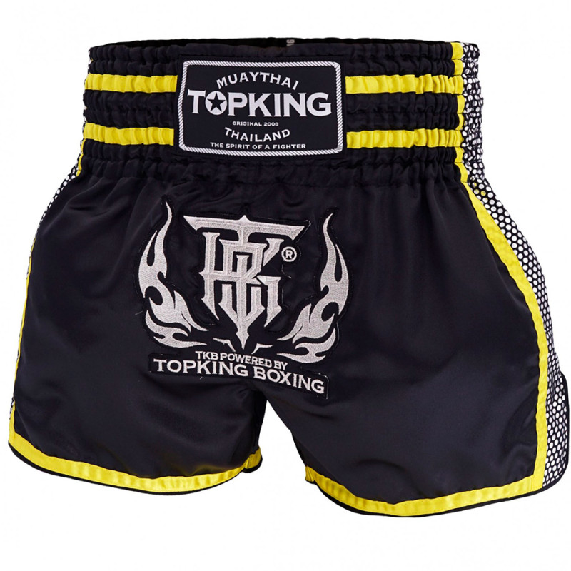 TKB TopKing TKTBS-239 Muay Thai Boxing Shorts With Yellow Free Shipping