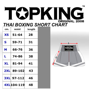 TKB TopKing TKTBS-122 Muay Thai Boxing Shorts 
