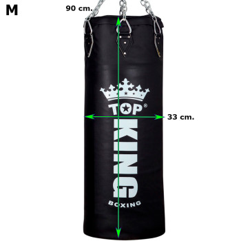 TKB Top King TKHBF (Leather Or Semi-Leather) Muay Thai Boxing Heavy Bag Unfilled Size M
