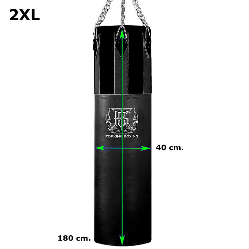 TKB TopKing TKHBH Muay Thai Boxing Heavy Bag (Leather Or Semi-Leather + Nylon) Unfilled Size 2XL