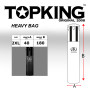 TKB Top King TKHBH Muay Thai Boxing Heavy Bag (Leather Or Semi-Leather + Nylon) Unfilled Size 2XL