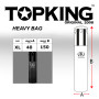 TKB Top King TKHBH Muay Thai Boxing Heavy Bag (Leather Or Semi-Leather + Nylon) Unfilled Size XL