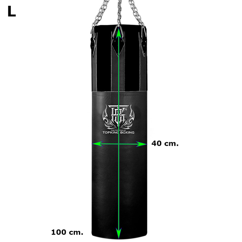 TKB TopKing TKHBH Muay Thai Boxing Heavy Bag (Leather Or Semi-Leather + Nylon) Unfilled Size L