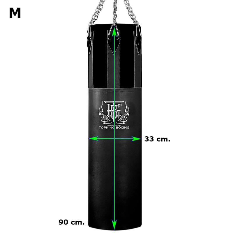 TKB TopKing TKHBH Muay Thai Boxing Heavy Bag (Leather Or Semi-Leather + Nylon) Unfilled Size M
