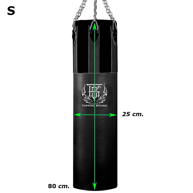 TKB TopKing TKHBH Muay Thai Boxing Heavy Bag (Leather Or Semi-Leather + Nylon) Unfilled Size S