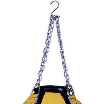 TKB TopKing TKHBT-GL Muay Thai Boxing Heavy Bag Tear Drop Genuine Leather Unfilled Black-Yellow