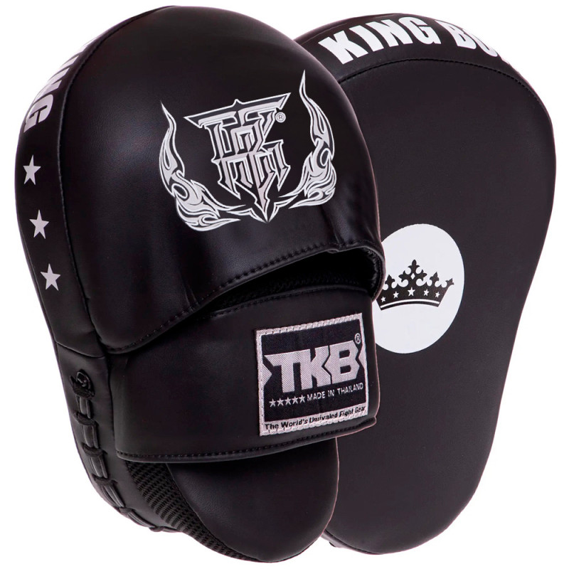 TKB TopKing TKFMS Focus Mitts Muay Thai Boxing Black