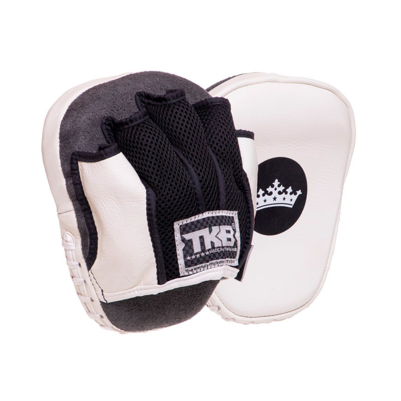 TKB TopKing TKFML Focus Mitts Muay Thai Boxing White