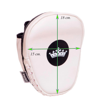 TKB TopKing TKFML Focus Mitts Muay Thai Boxing White