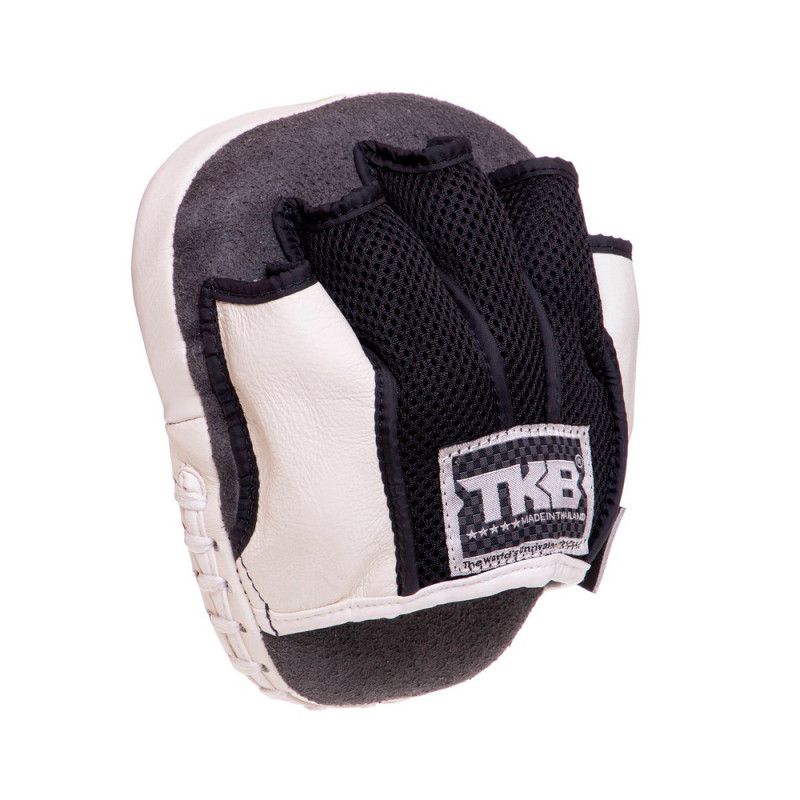 TKB TopKing TKFML Focus Mitts Muay Thai Boxing White