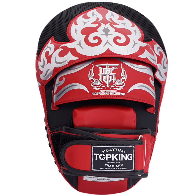 TKB TopKing TKFME "Kanok" Focus Mitts Muay Thai Boxing Black-Red