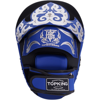 TKB TopKing TKFME "Kanok" Focus Mitts Muay Thai Boxing Black-Blue
