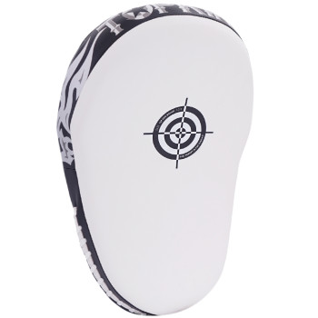 TKB TopKing TKFME "Kanok" Focus Mitts Muay Thai Boxing White-Black