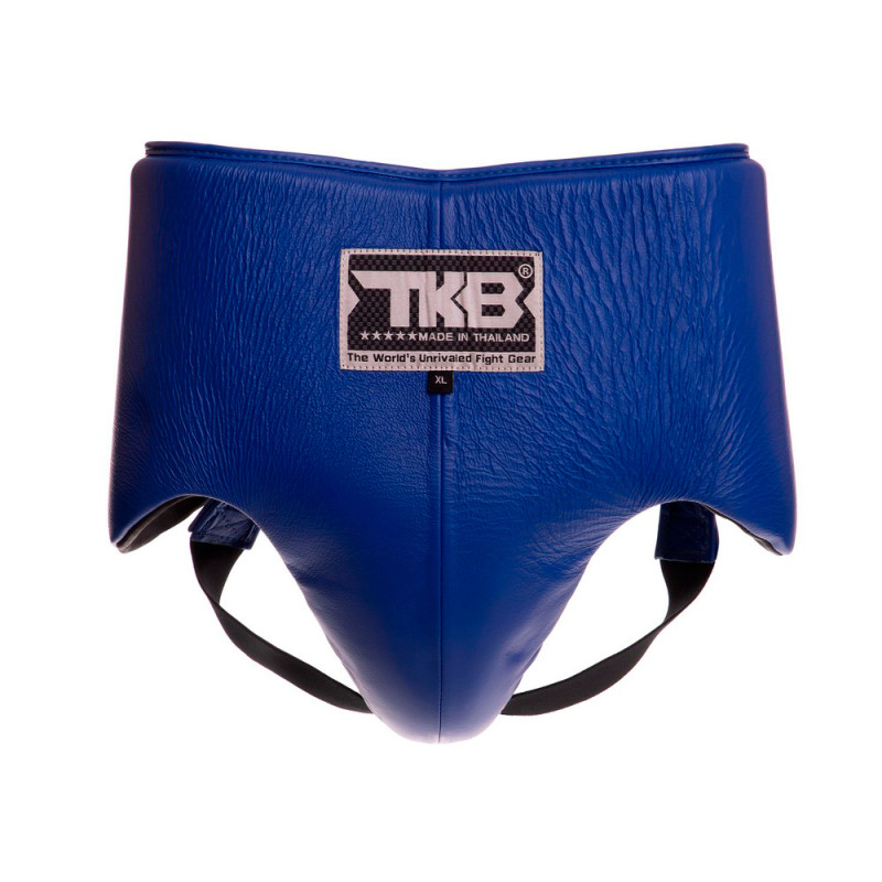 TKB TopKing TKAPG-GL Steel Cup Groin Abdominal Protector Muay Thai Boxing Genuine Leather 