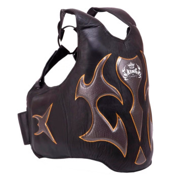 TKB TopKing TKBDEM-01 Trainer's Vest Muay Thai Boxing Black-Silver