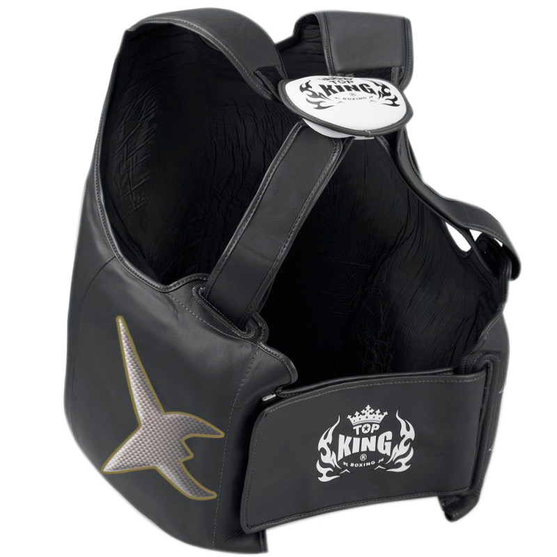 TKB TopKing TKBDEM-01 Trainer's Vest Muay Thai Boxing Black-Silver