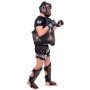 TKB Top King TKBDEM-01 Trainer's Vest Muay Thai Boxing Black-Silver