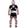 TKB Top King TKBDEM-01 Trainer's Vest Muay Thai Boxing White-Gold