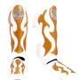 TKB Top King TKSGEM-01 Shin Guards Muay Thai "Empower Creativity" White-Gold