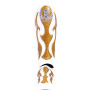 TKB Top King TKSGEM-01 Shin Guards Muay Thai "Empower Creativity" White-Gold