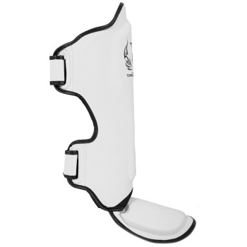 TKB TopKing TKSGP Shin Guards Muay Thai Boxing "Pro" White