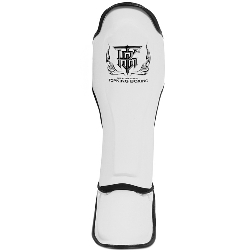 TKB TopKing TKSGP Shin Guards Muay Thai Boxing "Pro" White